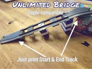 Unlimited Train Bridge - Duplo compatible