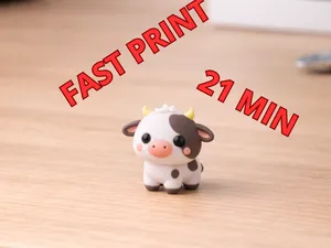 Chibi Cow Fast Print