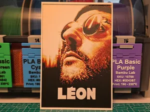 Leon: The Professional Movie Poster - Hueforge Art