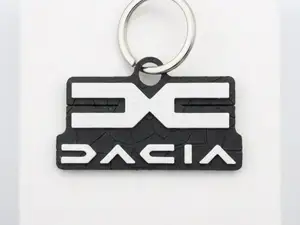 Dacia Logo Keychain - Turtle Shell Pattern