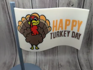 Thanksgiving / Turkey Day Flag / Plate