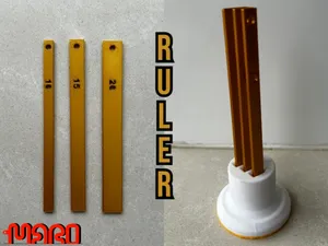 Ruler 10/15/20mm - with stand
