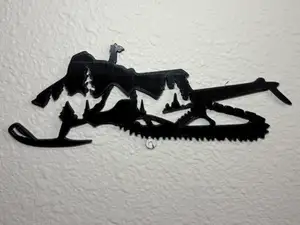 Polaris Snowmobile Wall Art