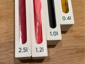 Small and Medium IKEA bags with label