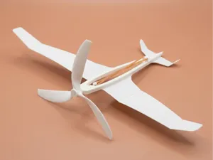 Rubber Band Powered Toy Plane THAT FLIES
