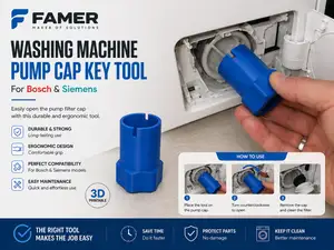 Bosch Siemens Washing Machine Pump Cap Key Tool