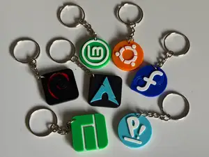 Linux Distro Keychains
