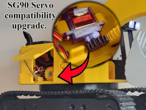 MG90S Servo adapter for Cyberbrick Excavator