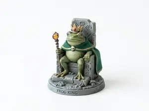 Frog King - DnD Miniature - Grung