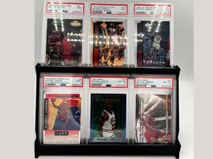Graded Card Tiered Display – 6 Card Stadium Stand