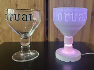 Lampe Verre Orval (Glass Lamp)