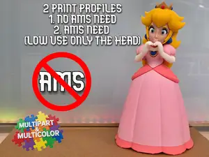 Princess Peach - MARIO / NO AMS & MULTICOLOR