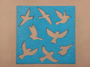 Bird Dove Stencil Pattern Template