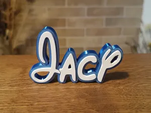 Disney Name Sign Jacy Kid Room Wall Decor Tag