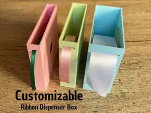 Customizable Ribbon Dispenser Box