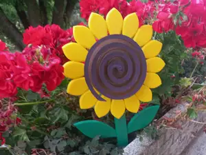 Sunflower mosquito coil holder