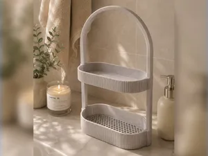 Bathroom Organizer Shelf – 2 Tier Storage