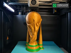 High-Detail World Cup Trophy Replica - 3D Printed