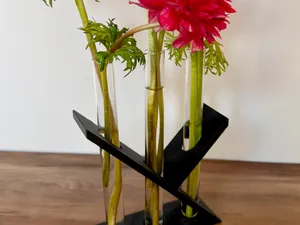 Modern Z-Stand for Glass Tubes