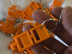 Lil Nouns Noggles Keychain (max printer capacity)