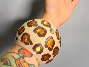 Bold Leopard Globe Bangle