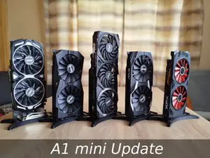 Vertical graphics card display stand
