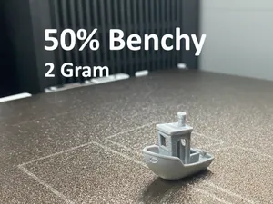 50% Benchy | ~2 GRAMS [PLA/ PETG]