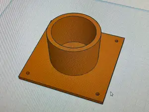 PVC Base Connector, Holder 1.5" PVC. Legs.