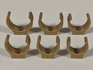 Heavy-Duty Click-Lock Pipe Clamps (M4) 30-20 mm