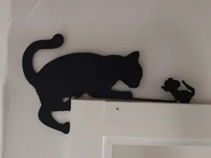 Katze und Maus - Türrahmendekoration