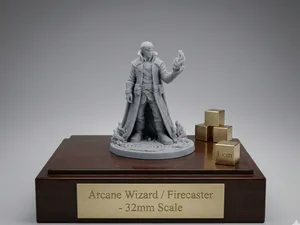 Arcane Wizard / Firecaster Miniature Tabletop 32mm