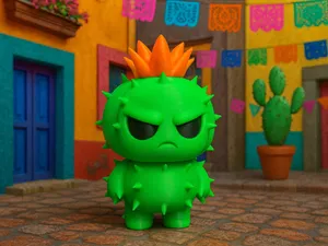 Spiky – The Grumpy Chibi Cactus