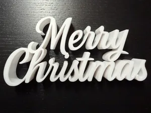 Festlicher Merry Christmas Schriftzug Aufsteller
