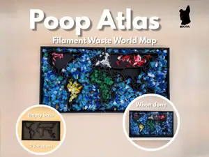 Poop Atlas – Filament Waste World Map