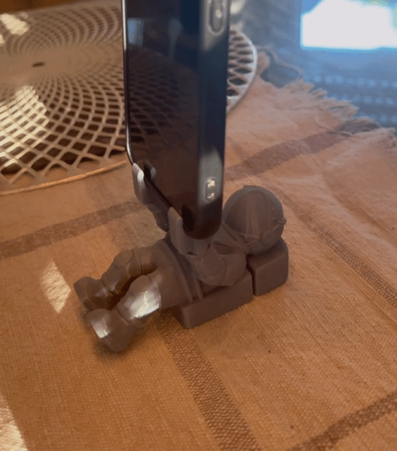 Minimalistischer Astronaut Handy- / Tablethalter