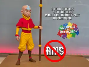 Aang Airbender /NO AMS & MULTICOLOR MULTIPART