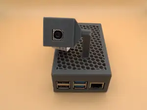 Raspberry Pi 4 Case with Camera Attachment