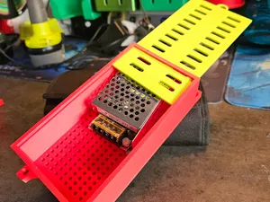 Universal PSU enclosure with sliding lid