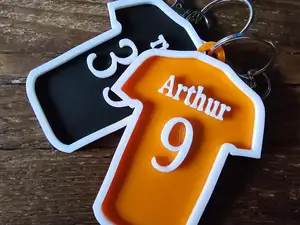 Football/Soccer Shirt Keyring - Customizeable
