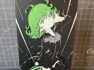 4x8 Hueforge of Tatsumaki from One Punch Man