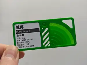 Filament Color Card With Tests