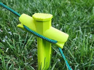 Anchoring Stake with Rope Lock