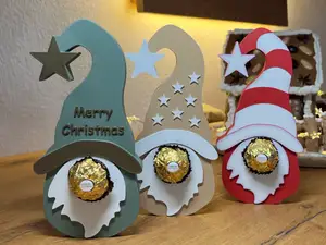 Weihnachtswichtel – Ferrero Rocher Nase & Deko