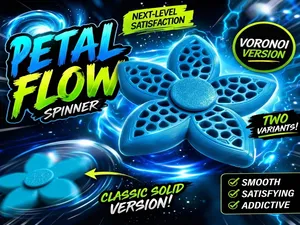Petal Flow Spinner – Voronoi / Classic