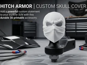 Masked Skull Tow Ball Cover - Ninja Hitch Shield