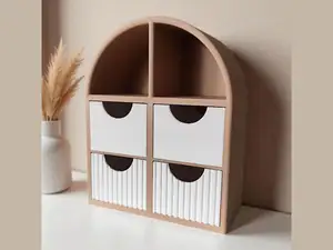 Modern small jewelry shelf with drawers