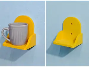 Coffee Mug Shelf for Wall or Desk