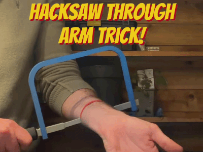 Hacksaw Through Arm Trick/Prank