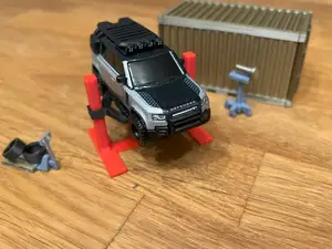 Lifting platform 1/64 scale for car diorama garage