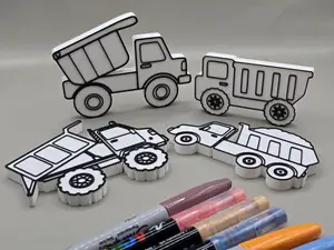 Tractor Truck Vehicle Toy Coloring Craft Stack